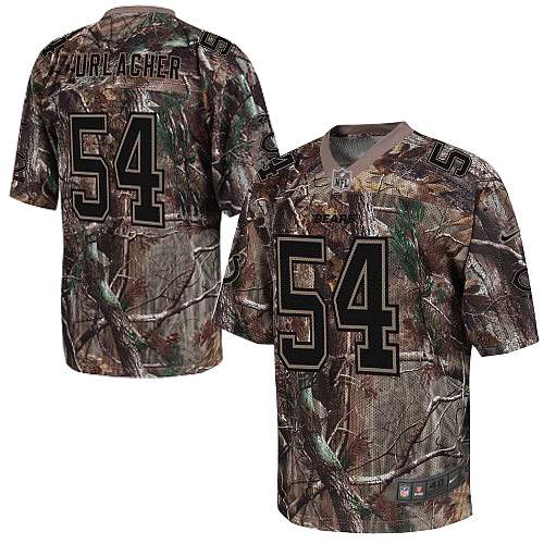 Men's Elite Brian Urlacher Nike Jersey Camo - #54 Realtree NFL Chicago Bears